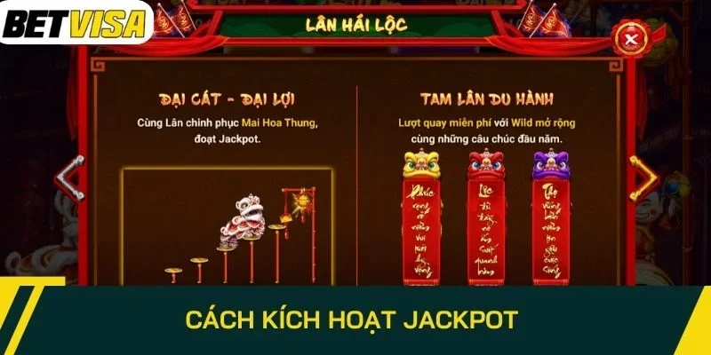 Cách kích hoạt Jackpot 