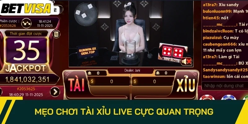 Mẹo chơi Tài Xỉu Live cực quan trọng