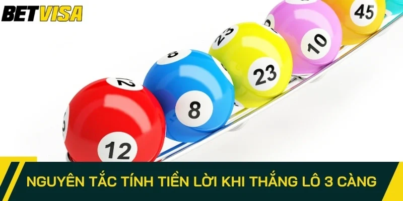 Nguyên tắc tính tiền lời khi thắng lô 3 càng