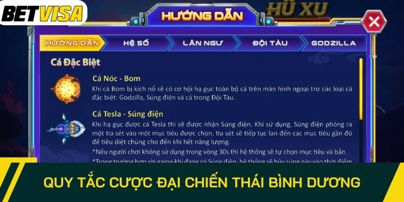 Quy tắc cược Đại Chiến Thái Bình Dương